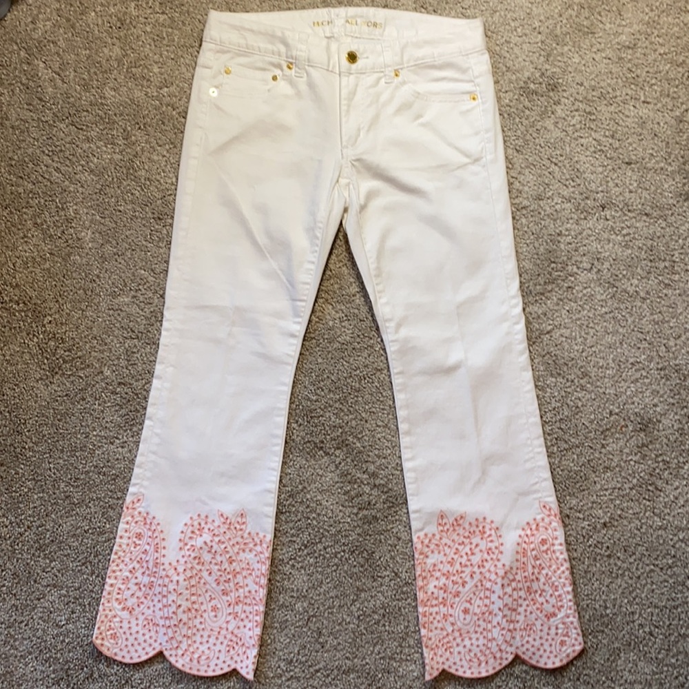 MICHAEL KORS sz 0 appliqué like cut out @ bottom